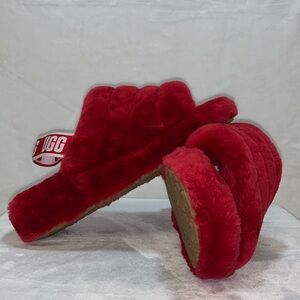 UGG Fluff Yeah Deep Red women's size 9 NEW!!!